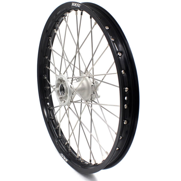 KKE 21" 19" MX Casting Alloy Wheels For HONDA CRF250R CRF450R CR125R CR250R 2002-2013 Silver&Black - Image 12