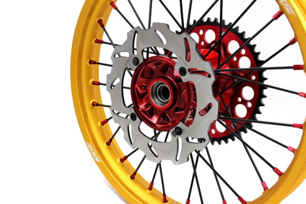 KKE 21" 18" Cast Red Hubs Billet With Gold Rim For HONDA CR125R 1998-2001 CR250R 1997-2001 - Image 8