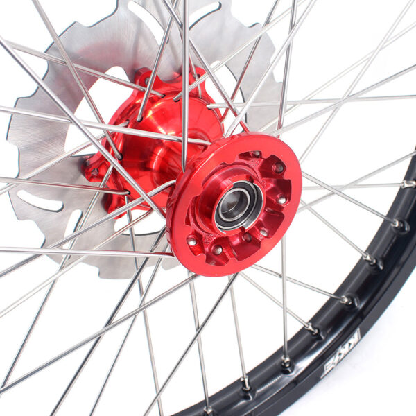 KKE 21 & 19 Casting Wheels for Honda CRF250R 2004-2013 CRF450R 2002-2012 Red - Image 21