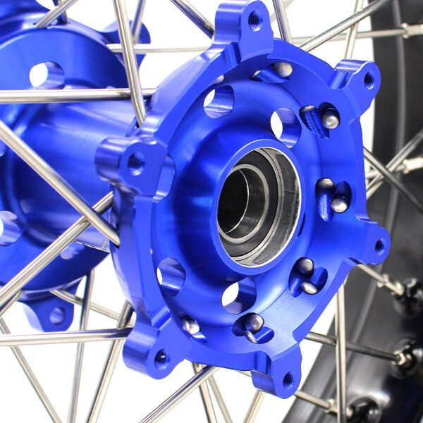 KKE 17Inch KX250F KX450F 2006-2021 For KAWASAKI Supermoto Alloy Wheels Rim Blue - Image 8