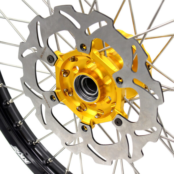 KKE 21" 19" Mx Diretibke Wheels For YAMAHA YZ125 YZ250 1999-2016 YZ250F YZ450F 2003-2015 Gold&Black With Disc - Image 7