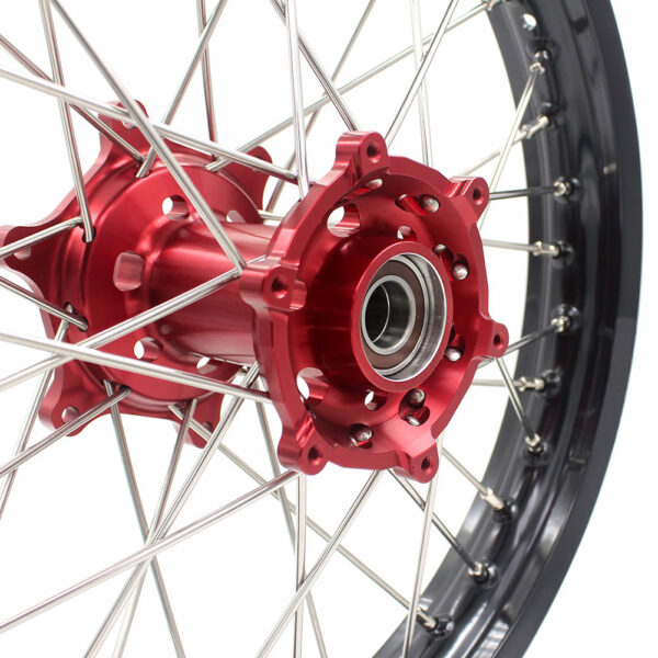 KKE 21 & 18 Spoked Enduro Wheels Rims Set FOR BETA RR 2013-2022 Red - Image 13