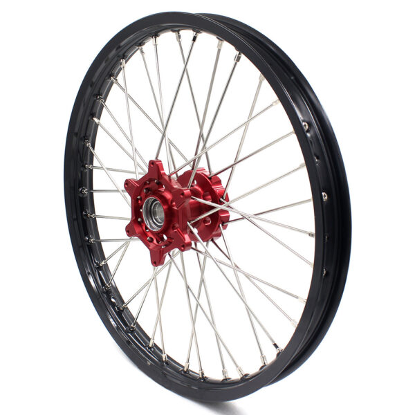 KKE 21 & 18 Spoked Enduro Wheels Rims Set FOR BETA RR 2013-2022 Red - Image 5