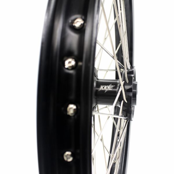 KKE 21" 19" Alloy Wheels Rims For HONDA CR125R CR250R CRF250R CRF450R Black - Image 8