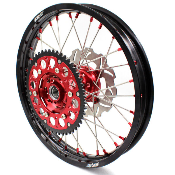 KKE 21&18 21&19 Wheels for HONDA CR125R 1998-2001 CR250R 1997 Red Nipples - Image 8
