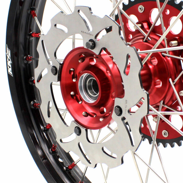 KKE 21&18 21&19 Wheels for HONDA CR125R 1998-2001 CR250R 1997 Red Nipples - Image 11