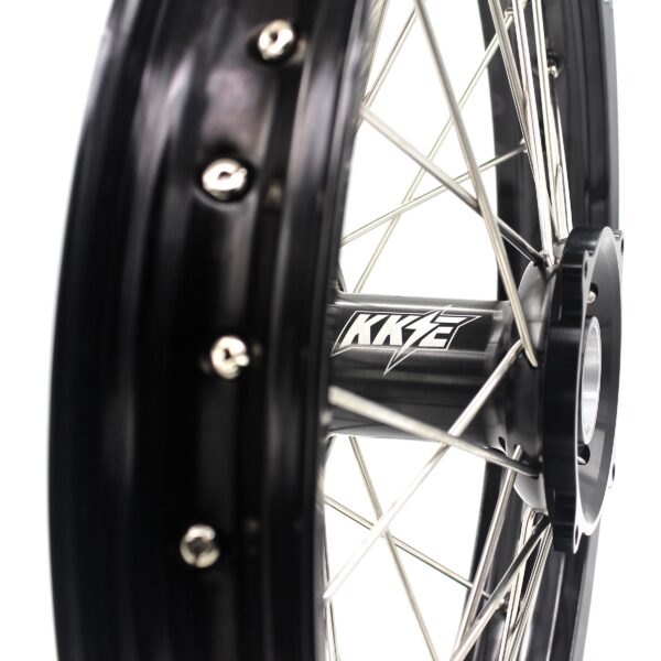 KKE 21" 19" Alloy Wheels Rims For HONDA CR125R CR250R CRF250R CRF450R Black - Image 13