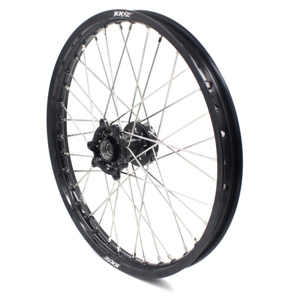 KKE 21" 19" Alloy Wheels Rims For HONDA CR125R CR250R CRF250R CRF450R Black - Image 4