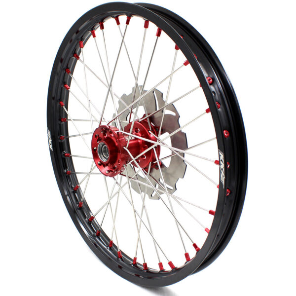 KKE 21&18 21&19 Wheels for HONDA CR125R 1998-2001 CR250R 1997 Red Nipples - Image 7