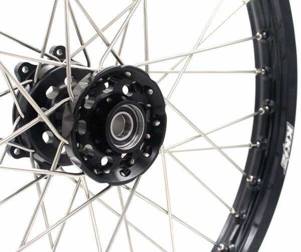 KKE 21" 19" Alloy Wheels Rims For HONDA CR125R CR250R CRF250R CRF450R Black - Image 7