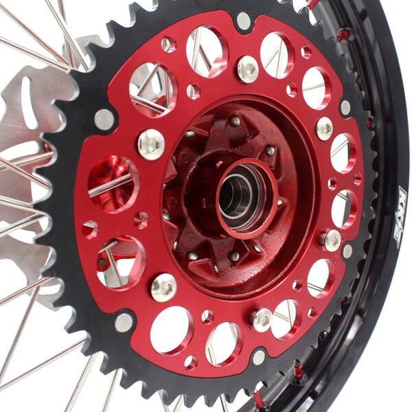 KKE 21&18 21&19 Casting Wheels for HONDA CR125R 1998 CR250R 1997-2001 Red Nipples - Image 5