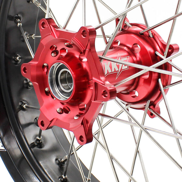 KKE 3.5*16.5 & 5.0*17 Supermoto Wheels for Honda CRF250R 04-13 CRF450R 02-12 - Image 9