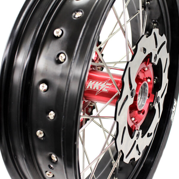 KKE 3.5*16.5 & 5.0*17 Supermoto Wheels Set for Honda CRF250R 2014-2025 CRF450R 2013-2025 - Image 25