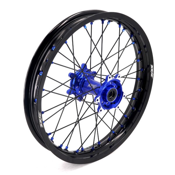 KKE Factory Stock KKE 21" & 18" E-Bike Spoke Wheels Rims Fit SurRon Ultra Bee 2023-2024 Blue Hub & Black Rim - Image 10