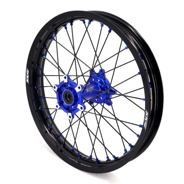 KKE Factory Stock KKE 21" & 18" E-Bike Spoke Wheels Rims Fit SurRon Ultra Bee 2023-2024 Blue Hub & Black Rim - Image 12