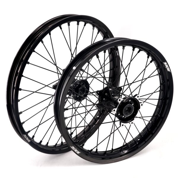 KKE Factory Stock KKE 21" & 18" E-Bike Spoke Wheels Rims Fit SurRon Ultra Bee 2023-2024 All Black - Image 4