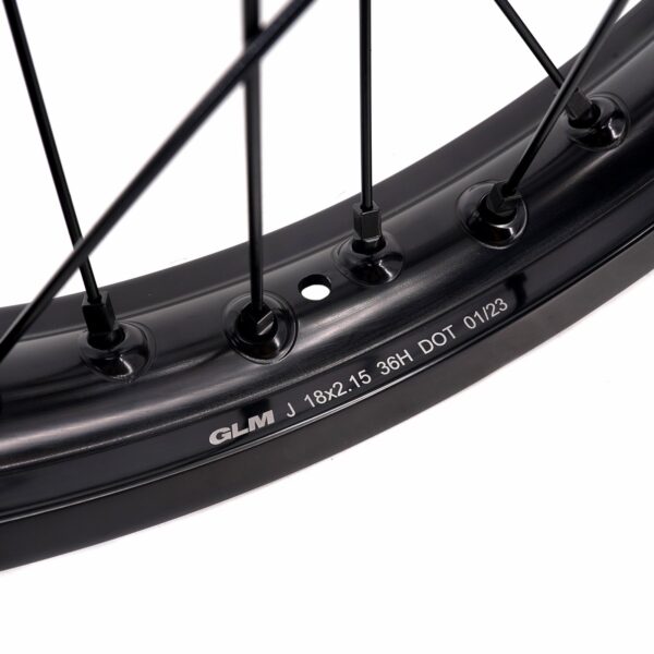 KKE Factory Stock KKE 21" & 18" E-Bike Spoke Wheels Rims Fit SurRon Ultra Bee 2023-2024 All Black - Image 15