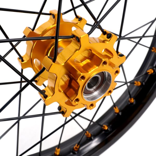KKE Factory Stock 1.6*19" & 1.85*16" E-Moto Fit E-Ride PRO-SS 2024 E-Dirtbike Spoke Wheels Rims Gold - Image 14
