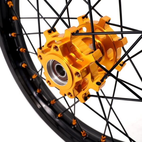 KKE Factory Stock 1.6*19" & 1.85*16" E-Moto Fit E-Ride PRO-SS 2024 E-Dirtbike Spoke Wheels Rims Gold - Image 15