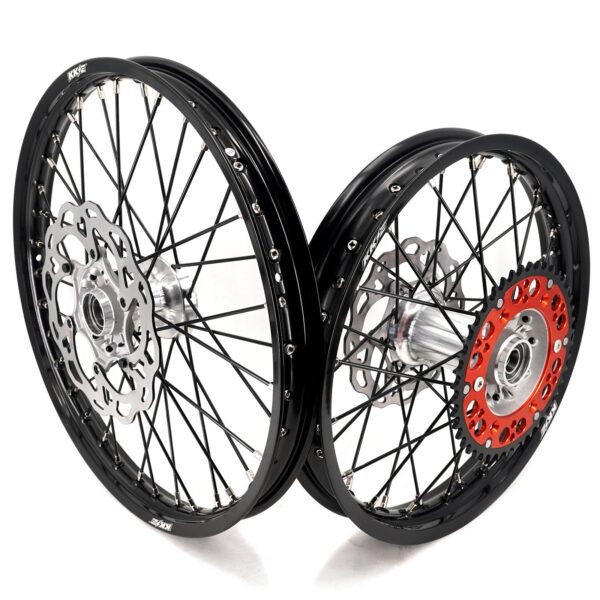 KKE 21/18 New Generation Cast Hub Billet Wheels Fit For KTM EXC XC-W XCF-W EXC-F 2000-2024 Black Spokes - Image 6