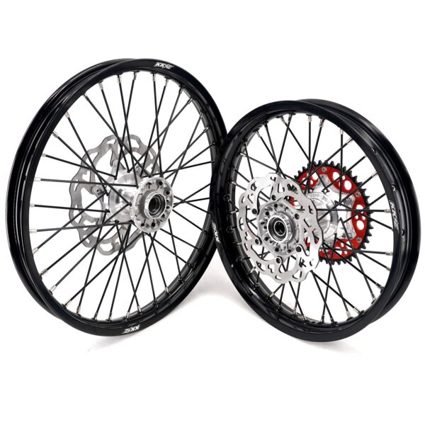 KKE 21/18 New Generation Cast Hub Billet Wheels Fit For KTM EXC XC-W XCF-W EXC-F 2000-2024 Black Spokes - Image 7