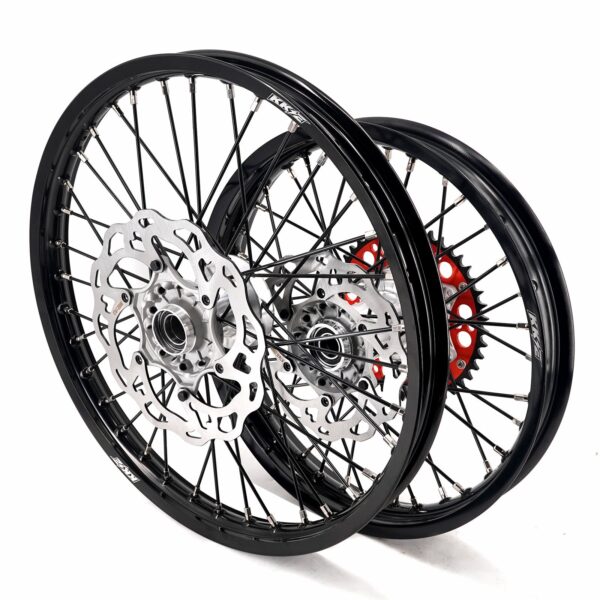 KKE 21/18 New Generation Cast Hub Billet Wheels Fit For KTM EXC XC-W XCF-W EXC-F 2000-2024 Black Spokes - Image 9