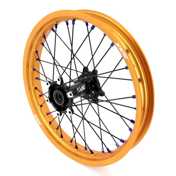 KKE Factory Stock KKE 21" & 18" E-Bike Spoke Wheels Rims Fit SurRon Ultra Bee 2023-2024 Gold Rim & Blue Nipples - Image 13