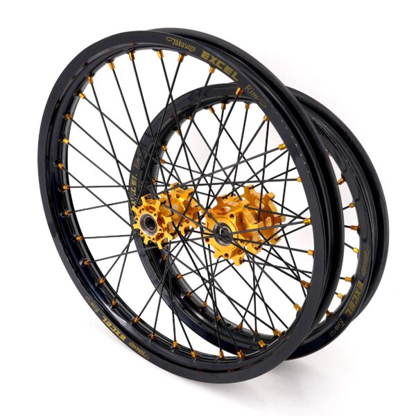 US Stock KKE 1.6*19" & 1.85*16" E-Moto Wheels Takasago EXCEL Rims For SurRon Light Bee-X 2019-2024 Gold&Black - Image 5