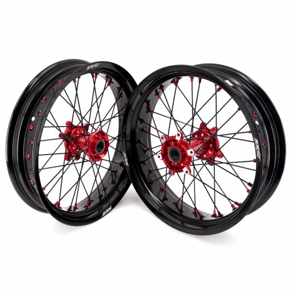 KKE Factory Stock 3.5/4.25*17" Electric Supermoto Wheels Rim Fit For SurRon Ultra Bee 2023-2024 Red - Image 2