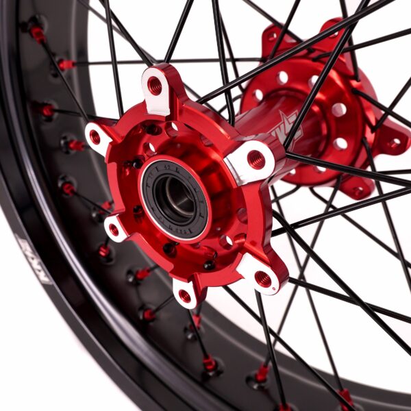 KKE Factory Stock 3.5/4.25*17" Electric Supermoto Wheels Rim Fit For SurRon Ultra Bee 2023-2024 Red - Image 6