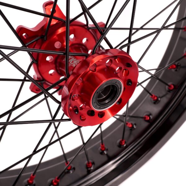 KKE Factory Stock 3.5/4.25*17" Electric Supermoto Wheels Rim Fit For SurRon Ultra Bee 2023-2024 Red - Image 9