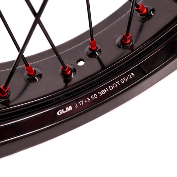 KKE Factory Stock 3.5/4.25*17" Electric Supermoto Wheels Rim Fit For SurRon Ultra Bee 2023-2024 Red - Image 12