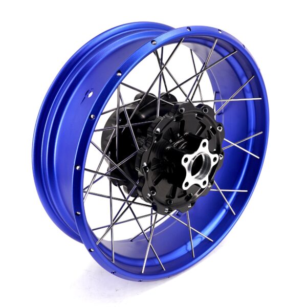 KKE 3.5*21'' & 5.0*18'' Tubeless Wheels Fit Harley Street Glide/CVO 2024 Blue Rims - Image 5