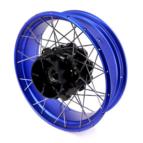 KKE 3.5*21'' & 5.0*18'' Tubeless Wheels Fit Harley Street Glide/CVO 2024 Blue Rims - Image 9
