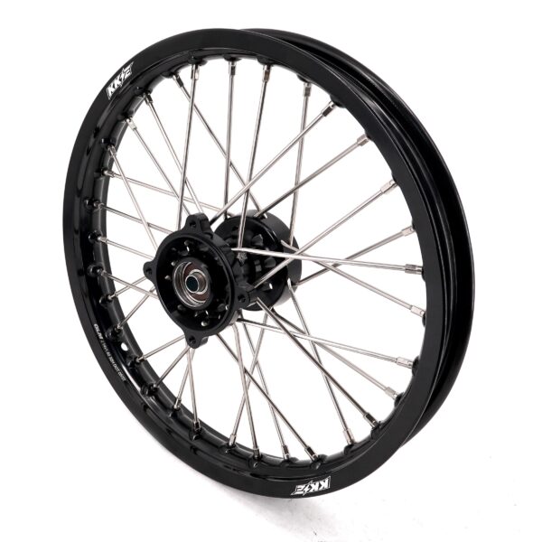 KKE 1.4*14 & 1.6*12 Spoked Kid's Wheels Rims Set for Kawasaki KX65 2000-2024 Black - Image 7