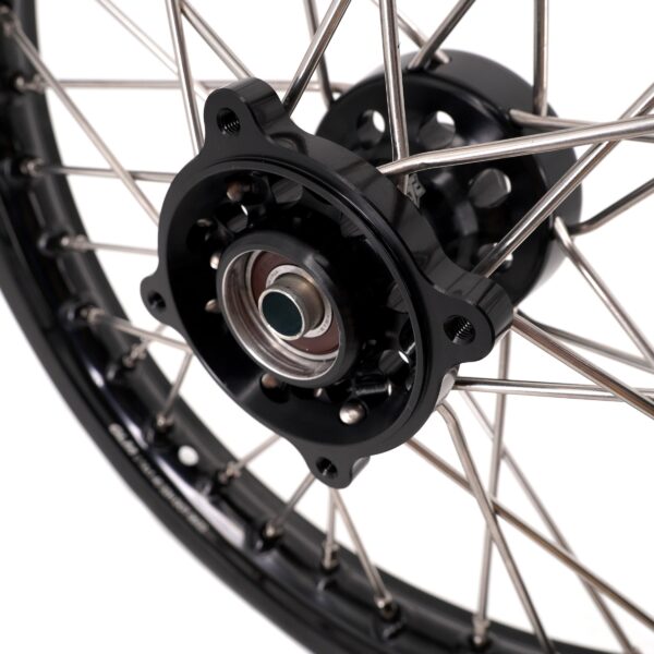 KKE 1.4*14 & 1.6*12 Spoked Kid's Wheels Rims Set for Kawasaki KX65 2000-2024 Black - Image 8