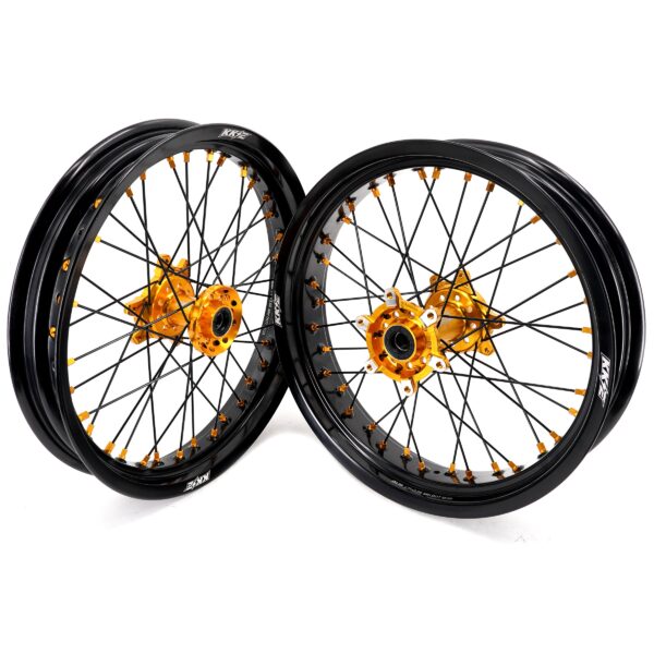 KKE Factory Stock KKE 2.5*17 & 3.5*17 E-Bike Wheels Rim Fit For SurRon Ultra Bee 2023-2024 Gold Hubs - Image 2