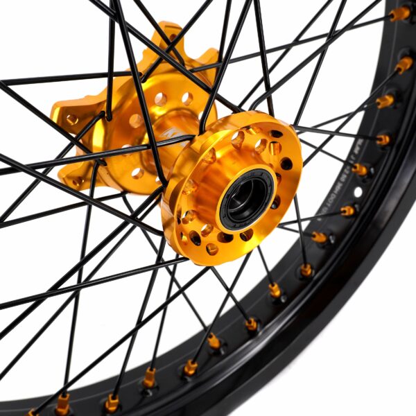 KKE Factory Stock KKE 2.5*17 & 3.5*17 E-Bike Wheels Rim Fit For SurRon Ultra Bee 2023-2024 Gold Hubs - Image 4