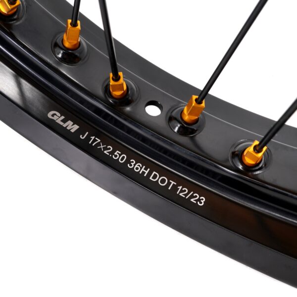 KKE Factory Stock KKE 2.5*17 & 3.5*17 E-Bike Wheels Rim Fit For SurRon Ultra Bee 2023-2024 Gold Hubs - Image 5
