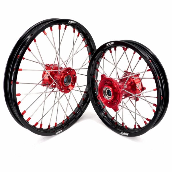 KKE 17"*1.4/14"*1.6 Small Kid's Wheels For KTM SX 85 GAS GAS MC85 2021-2024 Red Nipples - Image 2