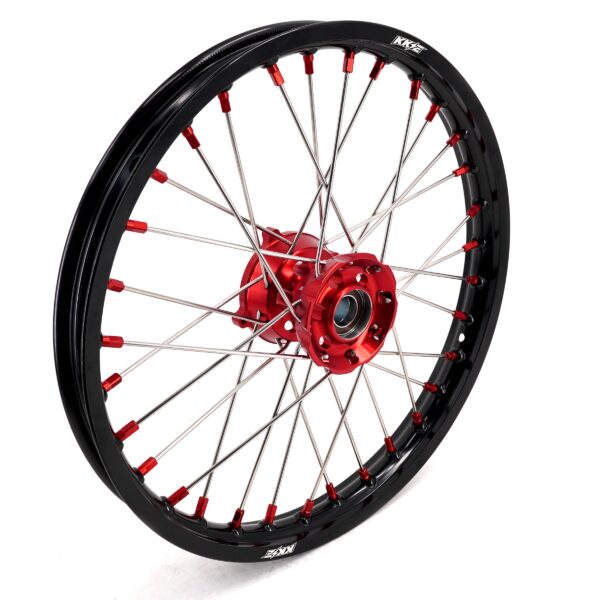 KKE 17"*1.4/14"*1.6 Small Kid's Wheels For KTM SX 85 GAS GAS MC85 2021-2024 Red Nipples - Image 3