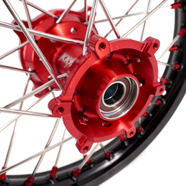 KKE 17"*1.4/14"*1.6 Small Kid's Wheels For KTM SX 85 GAS GAS MC85 2021-2024 Red Nipples - Image 6