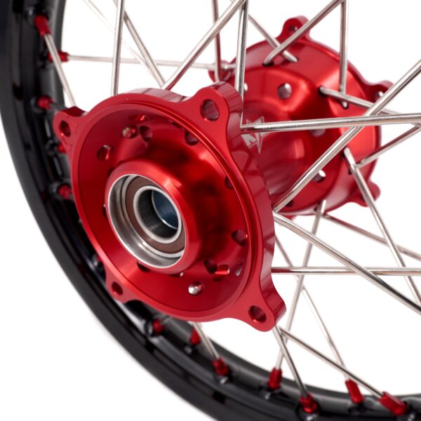 KKE 17"*1.4/14"*1.6 Small Kid's Wheels For KTM SX 85 GAS GAS MC85 2021-2024 Red Nipples - Image 8