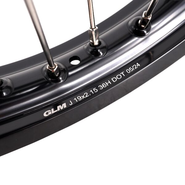 KKE 21"&19" Mx Dirtbike Casting Wheels For YAMAHA YZ125 YZ250 1999-2016 YZ250F YZ450F 2003-2015 Black Hub With Disc - Image 6