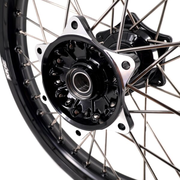 KKE 21"&19" Mx Dirtbike Casting Wheels For YAMAHA YZ125 YZ250 1999-2016 YZ250F YZ450F 2003-2015 Black Hub With Disc - Image 3