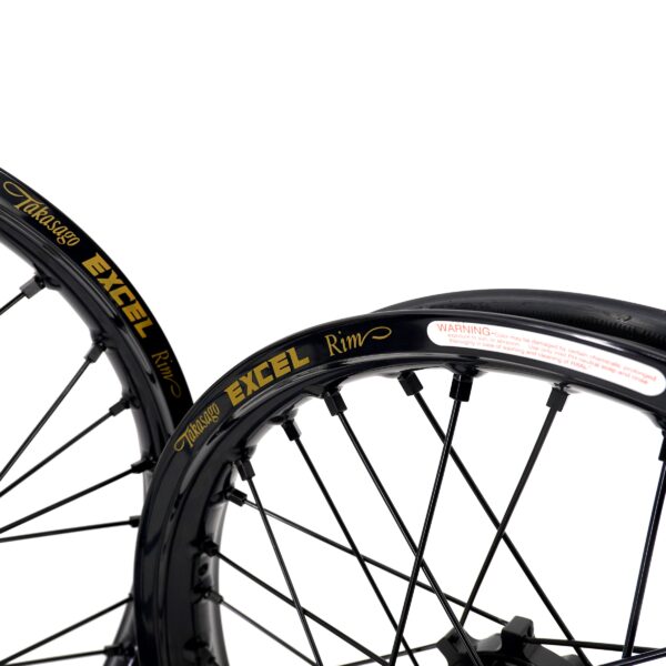 US KKE 1.6*19" & 1.85*16" E-Moto Wheels Excel Takasago Rims For E-Ride Pro-ss 2024 Black - Image 2