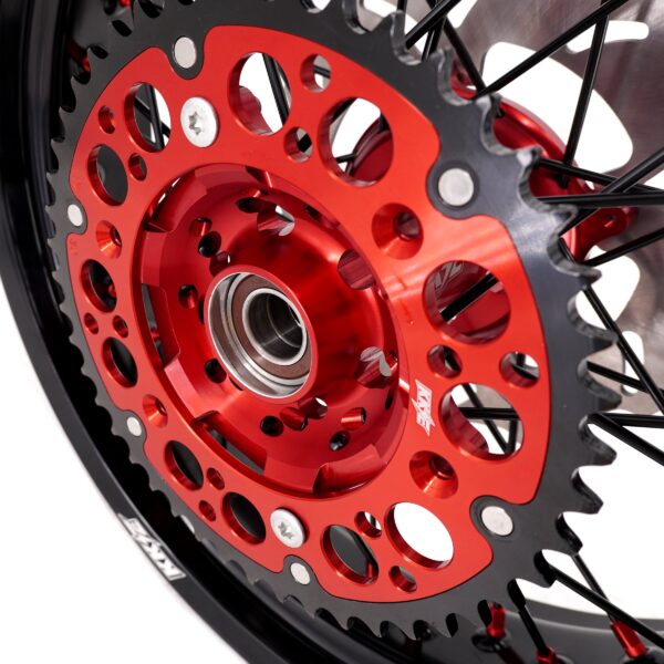 KKE Supermoto Wheels fit HONDA CRF250R 04-13 CRF450R 02-12 Black Spoke - Image 21