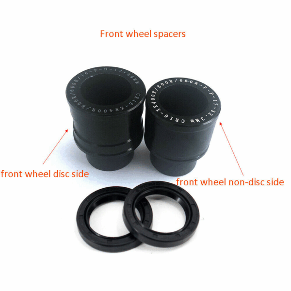 KKE 21 & 19 Casting MX Rims for Honda XR650R 2000-2008 240MM/240MM Disc Silver&Black - Image 11