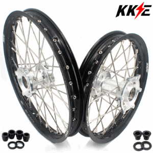 KKE 19″*1.6 & 16″*1.85 Kid’s Big Wheels Rims Set Fit KTM SX 85 2021-2024 Silver Hub