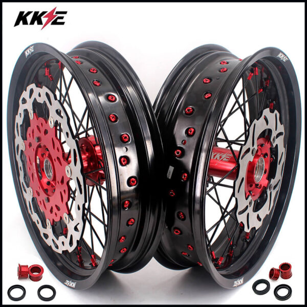 KKE 17inch Supermoto Wheels For Honda CRF250R 2014-2025 CRF450R 2013-2024 CRF450X 2019-2025 - Image 14